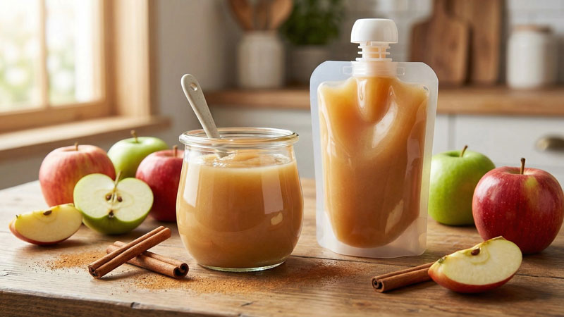 Apfelmus-Zimt Snack Quetschie