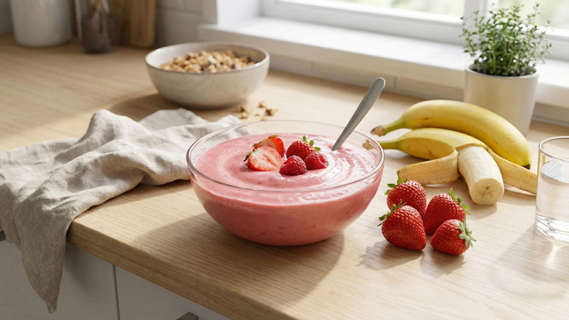 Erdbeer-Banane Smoothie Quetschie